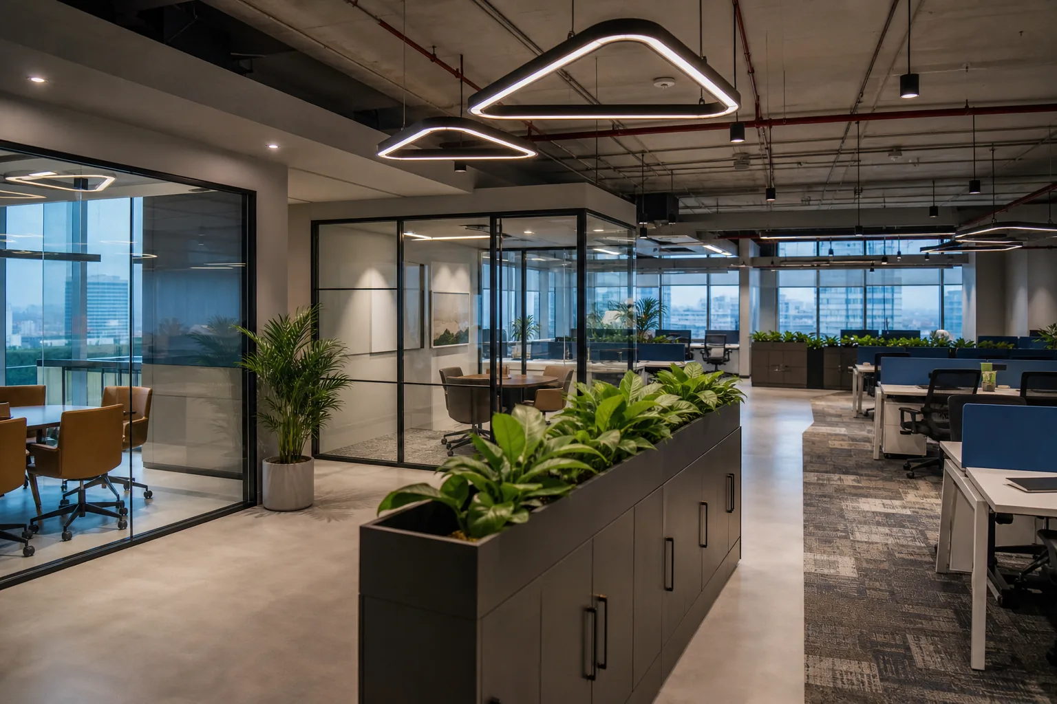Office Space 3D Rendering — Internal 3D Render by Studio Square Foot